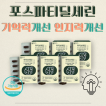 포스파디린세린 포스파 포스파티 포스타 포스티 포스파딜 디딜세린 딜세린 포스타피딜세린 징코 영양제 ginko 식약처 식약청 인증 두 뇌 건강 기억력 인지력 혈행 개선 은행잎추출물, 6개월, 6개