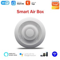미세먼지측정기 공기질 이산화탄소 경보기 실내공기 Tuya-Wifi 스마트 에어 박스 품질 모니터 CO2 온도 습, 01 WIFI Charging