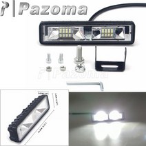 오토바이어셈블리 오토바이 부품 호환 18w work led 라이트 바 motorbike off road street bike cruiser dyna sportster fog, 4028 led 바