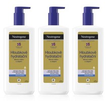 뉴트로지나 Hloubkove 딥 모이스처라이징 크림 위드 오일 Neutrogena Norwegian 400Ml 3개