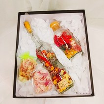 꽃이있는풍경의 드라이플라워 유리돔 드라이플라워 유리병 향기나는 드라이플라워 드라이플라워 미니다발 집들이 생일선물, 타입1