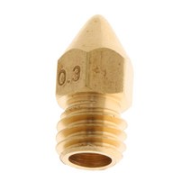 0.3mm 3D 프린터용 풀 메탈 황동 압출기 노즐 프린터 헤드 1.75mm, 황금, 설명