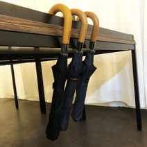 발렌타인 10살대 2단 우산 우드 곡자 남자 우산