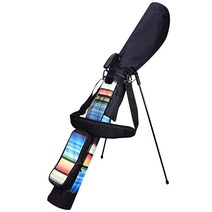Craftsman Golf 스탠드가 경량 휴대용 선데이 백 드라이빙 레인지에 파 3 코스(스파이더가 블랙), Rainbow