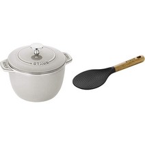 프랑스 스타우드 밥 냄비 밥솥 직구 해외, M 16cm (2인용), 밥솥 + 주걱세트