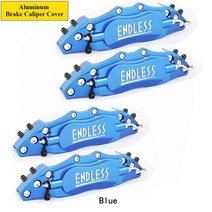 벤츠캘리퍼 4 pcs 나사로 고정 알루미늄 브레이크 커버 bmw audi mercedes benz lexus 용 3d 무한 휠 수정 장식, 4 개 블루, 2개 l 및 2개 m