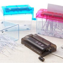 휴대용 문서 세단기 파쇄기 분쇄기 문서파쇄기 영수증분쇄기, 핑크