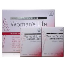 플래티넘 우먼스 라이프 1200mg 60캡슐 x 1개 ( 2달분 ) 60캡슐 X 2개 ( 120캡슐 4 달분 복용 ), 60캡슐 2개