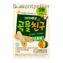 아이배냇 유아용 곡물친구 과자 단호박 5g x 8p, 8 혼합곡물 (국내산) 단호박맛, 40g, 54개