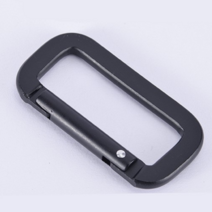 사각 카라비너 배낭 고리 버클 부자재 퀵링크 잠금 카라비나 알루미늄 비너, 블랙