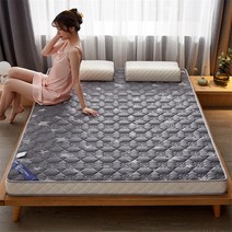 자충에어매트 캠핑에어침대 발포매트 차박 트렁크 에어 UVR 태국 천연 라텍스 매트리스 니트 폼 메모리 호텔 가정용 두꺼운 필링 방지 더블 침대 풀 사이즈, 15.90x200cm - Thickness 8cm-NO