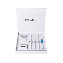 IVISMILE 무선 치아 미백 키트 치과 치아 표백 젤 키트 Led 빛 Desensitization 젤 치아 Whitener 젤 35CP, 01 White_01 CHINA