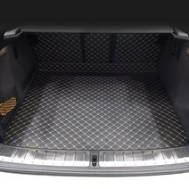 카프트 BMW X4 20i 20d 30d m40i 트렁크매트 프리미엄 퀄팅 가죽 차박, 블랙-베이지