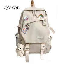 oyoson 가방 여자 한국어 버전 하라주쿠 스타일 높은 수용력 ins바람귀여운 소녀고등학생 중학생 배낭