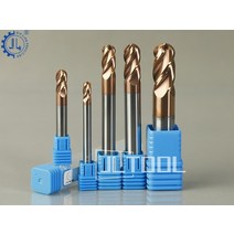 유압 절단기 벽돌 금속 4 플루트 볼 노즈 텅스텐 스틸 카바이드 밀링 커터 hrc58, d4xr2xd4x75l