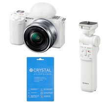 ZV-E10L 16-50mm 렌즈 + GP-VPT2BT 무선 슈팅그립+ 액정필름 소니 공식대리점 홍익AV, 화이트
