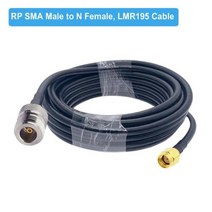 lte라우터 휴대용 와이파이 라우터 포켓파이 sma 남성-n 남성 저손실 lmr195 동축 케이블 rf 확장 점퍼 4g 무선 게이트웨이 셀룰러 ads-b 라디오, RP SMA M to N F_20M