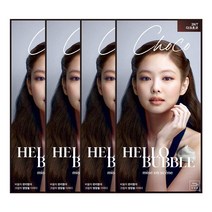미쟝센 헬로버블 염색약 3NT다크초코턴컬러x4개 101061