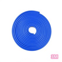 자동차 외곽부품1M 2M 3M 자동차 도어 가장자리 스크래치 보호기 스트립 가드 트림 안티 충돌 철강 스타일, 09 3M Blue