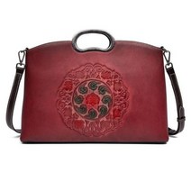 빈티지 Rocksun 레트로 여성 가방 2021 산상품 정품 가죽 손으로 그린 럭셔리 핸