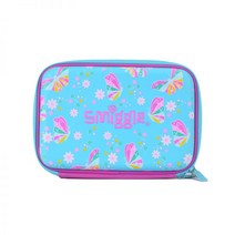 스미글 필통 smiggle4 스마일 창고정리 남녀공용프린트 하드케이스 학생 3D 캐릭터 문구함, 꽃나비