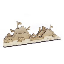 3D 입체 퍼즐 나무 독도 만들기 / 접착제없이 모형 제작