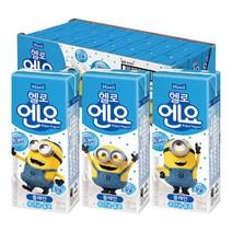 [요모상점] 헬로엔요 플레인 유산균 음료 200ml X 48팩 + 요모조모물티슈