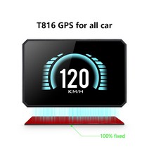 gps측량기WYING P16 OBD2 자동차 온보드 컴퓨터 GPS 디지털 속도 RPM 미터 지 진단 도구 수온 전압 경보, 03 T816 GPS Gauge