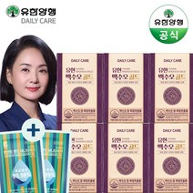 유한양행 유한 백수오 골드 여성 갱년기 영양제 (6개월)60정x6통 +개별손소독제, 단품, 단품