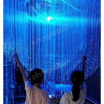 스누젤렌 광섬유커튼 은하수 줄조명 1200가닥 별빛 파티라이트 수직 60cm 커버, 3~4제곱미터커버1200가닥수직60cm길이커버