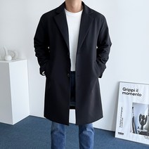 데일트 빅사이즈 남자 오버핏 싱글 코트