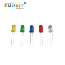 LED 3mm (흰색/노랑/파랑/빨강/초록), 흰색
