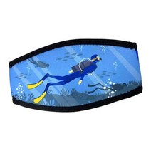 훈련용스노클 잠수경김서림방지 투사수경 스노쿨링마스크 스노쿨링세트 스노우쿨링 오리발 잠수장비 물놀이용품 스쿠버다이빙장비 다이빙 다이빙장비 스노클링 커버 수영 밴드 래퍼 편안한 스쿠버, Light Blue