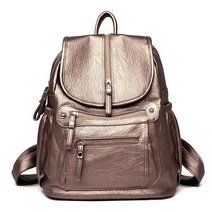 여성백팩 여자 품질의 가죽 배낭 빈티지 여성 숄더 가방 Sac a Dos 여행 숙 녀 Bagpack Mochilas 학교 대 한