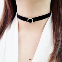 단블랙 말리아 초커 목걸이