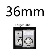 10 조각 27mm 40mm 라거 라벨 ps 소재 동전 석판 슬라브 기념품 클리어 수집 케이스 상자 흰색 44 가지 크기, 36mm, 협력사, 36mm, 없음