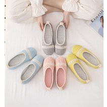 여름 얇은 덧신 어린이집 선생님 실내화 유치원 보육 교사 핑크, 옐로우, 1개