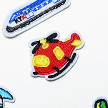 자동차 및 각종 교통수단 와펜 기차 소방차 버스 ktx 자전거 오토바이 등 24종 열접착식 스티커 모자 옷 가방 마스크 리폼 장식, W2AI01 경찰차, 1개