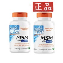 닥터스베스트 OptiMSM 함유 MSM 1500mg 120정 2통