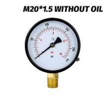 디지털 압력계 차압계 연료 공기 유압 테스터용 압력 게이지 스레드 링크 Zg1/2 1 1.6 2.5 4 6 600ba, 04 04_02 0-1.6bar