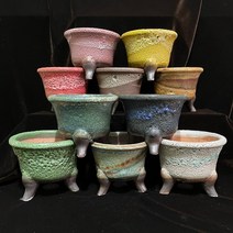 예운: 거품 원형분 10색상 중 용인수다육, 갈색
