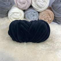 퓰렌 자이언트얀 벨벳 패브릭 1kg 가방, 벨벳 1kg, 블랙