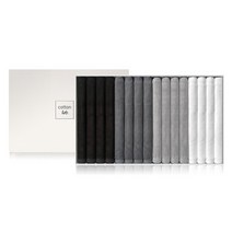 뱀부얀 대나무 수건 150g 16매 선물세트, 그레이 16매, 상세설명 참조