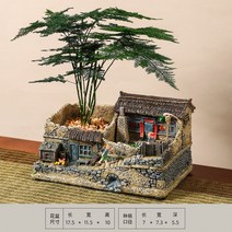 미니어처 만들기 소품 모형 미니어쳐 빈티지 시골집 옛날집 기와집 디오라마, 동북소원-문죽