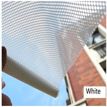 테프론시트 접착제로 자기 접착 메쉬 창 필름 개인 정보 보호 정책 유리 스티커를 어둡게 홈 오피스에 대한 안티 자외선 점이 데칼, 45x100cm, 01 White, 없음