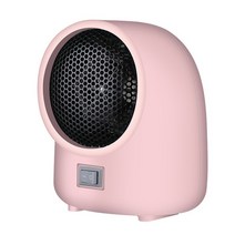 전기히터 400w 미니 휴대용 전기 팬 히터 사무실 홈 데스크탑 팬 난방 따뜻한 공기 송풍기 휴대용 만화 귀여운 히터 바디 워머, 분홍색, 우리를
