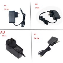 전원 공급 장치 AC/DC 어댑터 스마트 안드로이드 TV 박스 A95X F3 II F4 T95 H96 MAX IPTV 컨버터 충전기 5V 2A 영국 EU 호주 미국 플매트 카펫 러, 04 AU