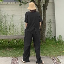애플망고샵 여름 오버핏 쿨반팔긴바지세트 1312 데일리 반팔긴바지세트