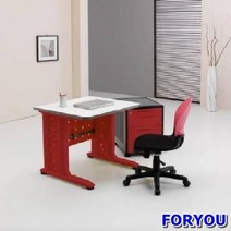 Foryou2805 일자형책상 컴퓨터책상 조립식책상 철제책상 책상 책장 책꽂이, 그린 그레이