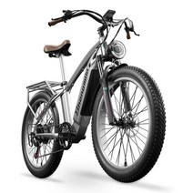 배달전기자전거 자토바이 전동 전기 자전거 SHENGMILO-MX04 EU 창고 레트로 전기 자전거 26 quot팻 타이어 48V 500W 바팡 모터 15ah 이동식 배터리 전기, [01] 7, [01] 500W 15ah, [01] silver, 01 7